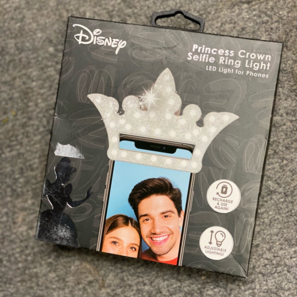 disney princess crown selfie ring light
